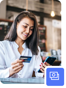 women using banking mobile application.