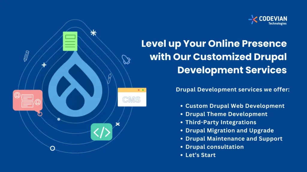 Drupal development services banner