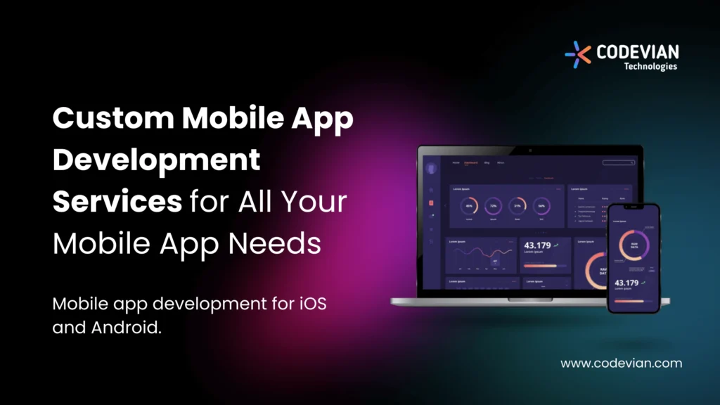Mobile App Development company infographics.