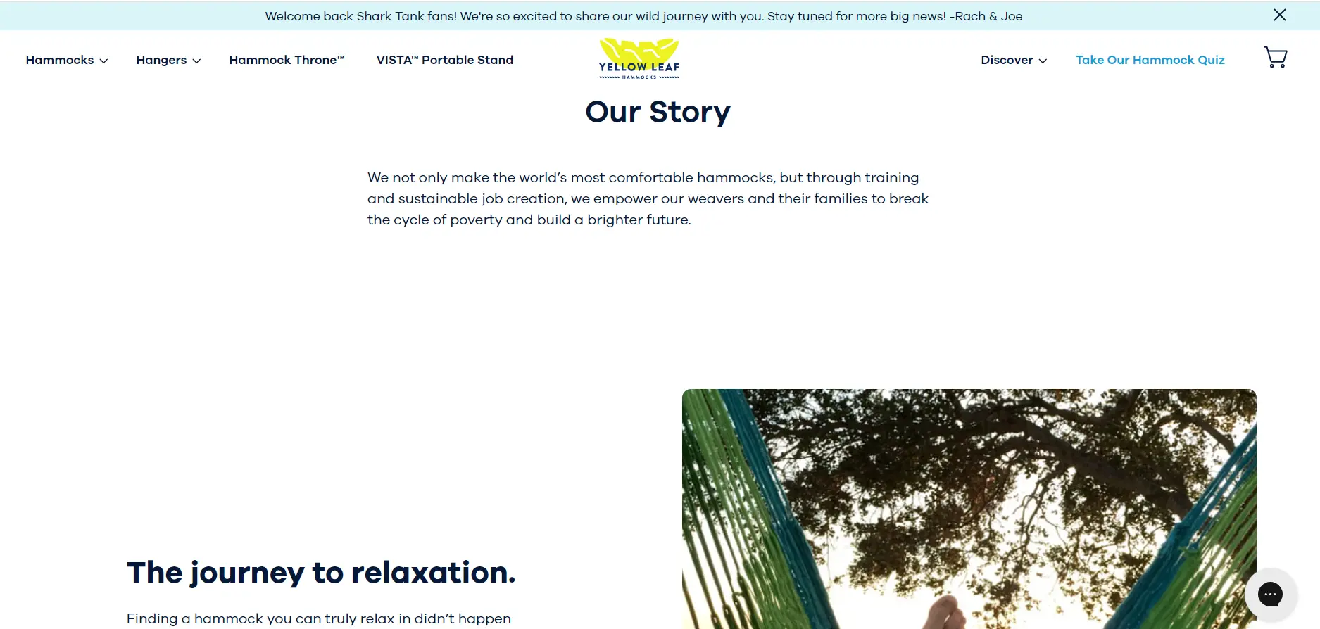 Yellow Leaf Hammocks about us page