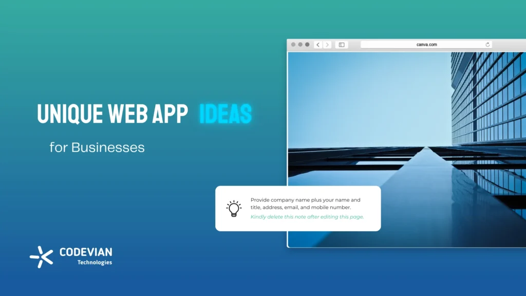 Unique Web App Ideas for Businesses