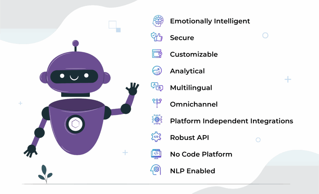 features of custom chatbots